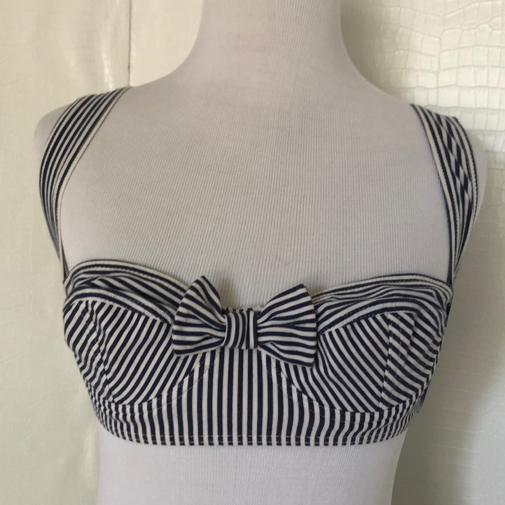 ODILE LANCON STRIPED BIKINI 💙